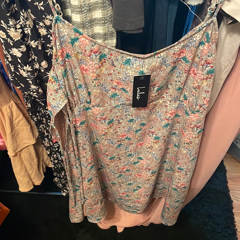 Lulus Pink & Green Dress